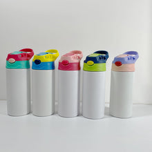 Load image into Gallery viewer, 12oz Blank Sublimation Sippy Cup | Kids Spill-Proof Tumbler Blank | 304 Stainless Steel