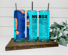Load image into Gallery viewer, Nurse Nutrition Facts 20oz. Skinny Tumbler
