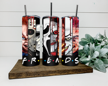 Load image into Gallery viewer, Horror Friends 20oz. Skinny Tumbler
