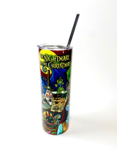 Load image into Gallery viewer, Nightmare Before Christmas 20oz. Skinny Tumbler
